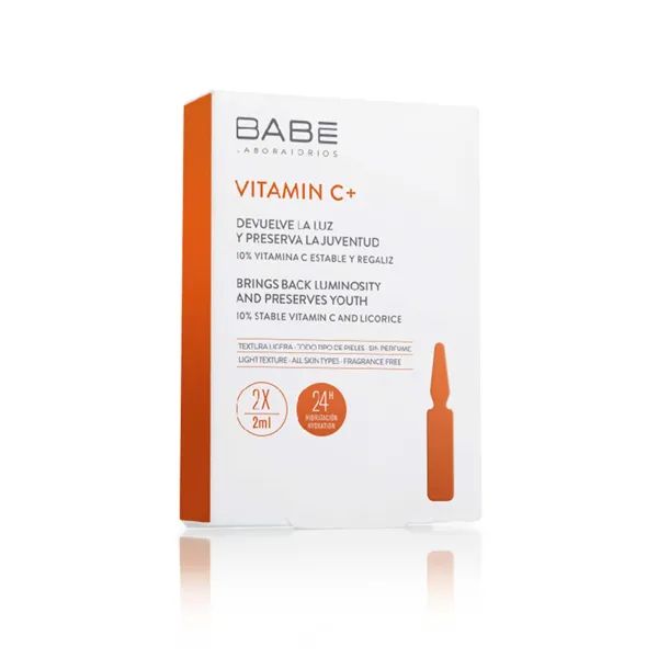 %Ампулы-концетрат Babe Laboratorios Vitamin C+ для депигментации с антиоксидантным эффектом 2мл №2