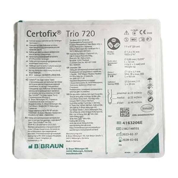 %НАБОР Д/КАТЕТЕРИЗ.ЦЕРТОФИКС ТРИО 720  4163206Е