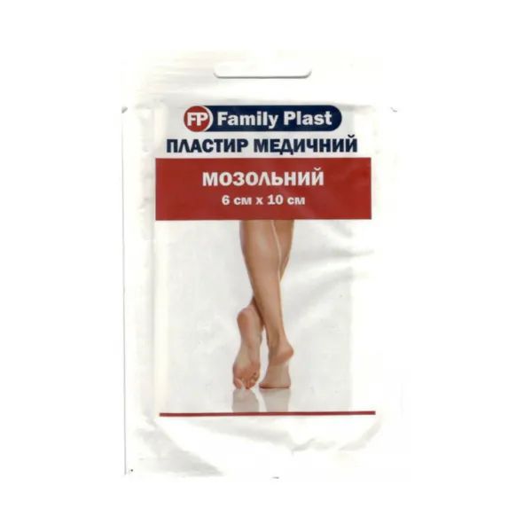 %Пластир Family plast мозольний 6 см х 10 см