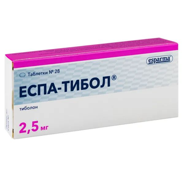 %Эспа-Тибол таблетки 2,5 мг блистер №28