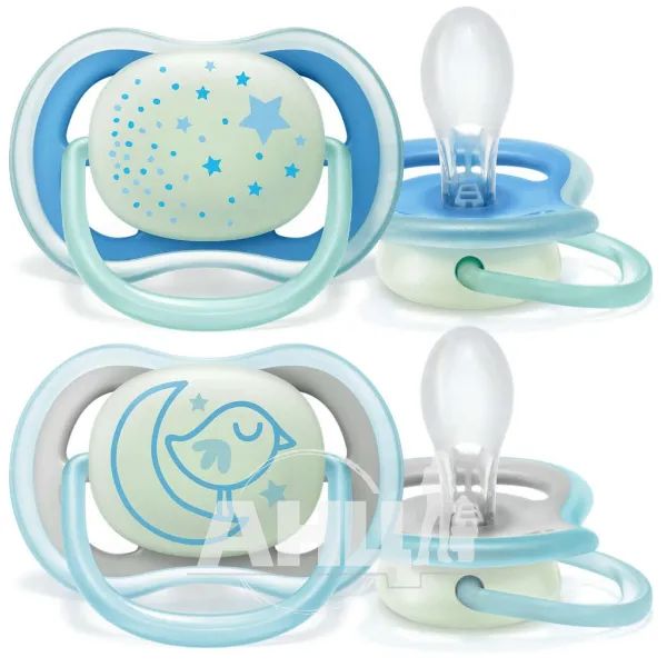 %Пустушка Philips AVENT 376/21 силіконова 6-18 міс нічна №2