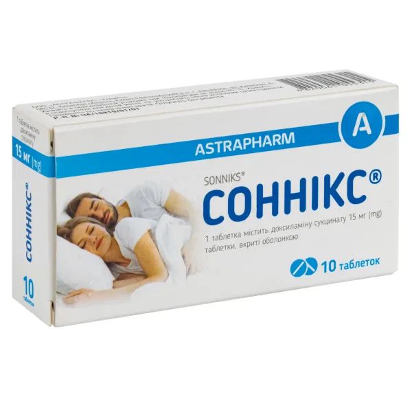 %Соннікс таблетки вкриті оболонкою 15 мг №10