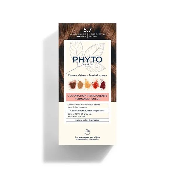 %Крем-фарба Phyto Color №5.7 світлий каштан шатен 100 мл