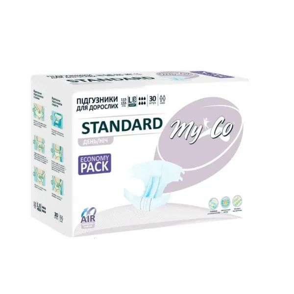%Подгузники для взрослых Myco Standard размер L №30