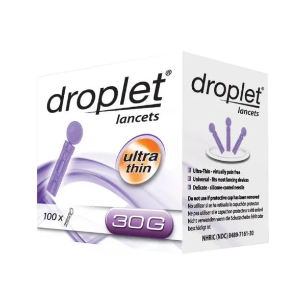 %Ланцет медицинский стерильный Droplet G30 №100