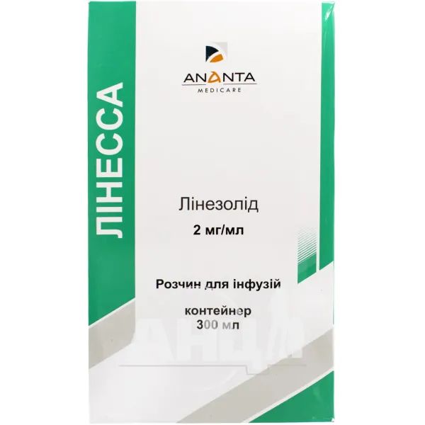 %Линесса раствор для инфузий 2 мг/мл 300 мл контейнер №1