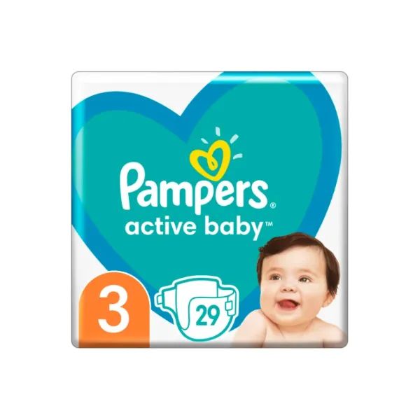 %Підгузки Pampers Active Baby Midi 3 6-10 кг №29