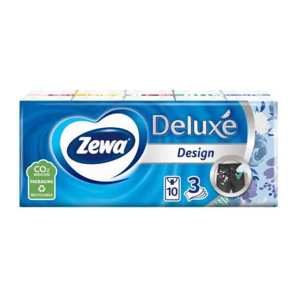 %Носовые платки бумажные Zewa Deluxe Design №10