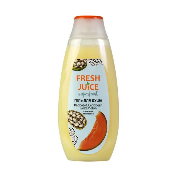 %Гель для душу Fresh Juice Baobab & Caribbean Gold Melon 400 мл