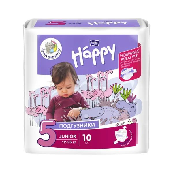 %Підгузки дитячі Bella Baby Happy Junior 12-25 кг №10