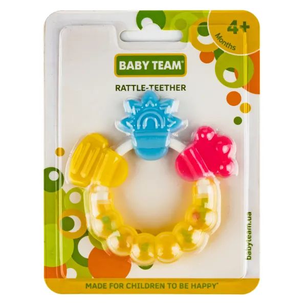 %Прорезыватель-погремушка для зубов Baby Team 8410
