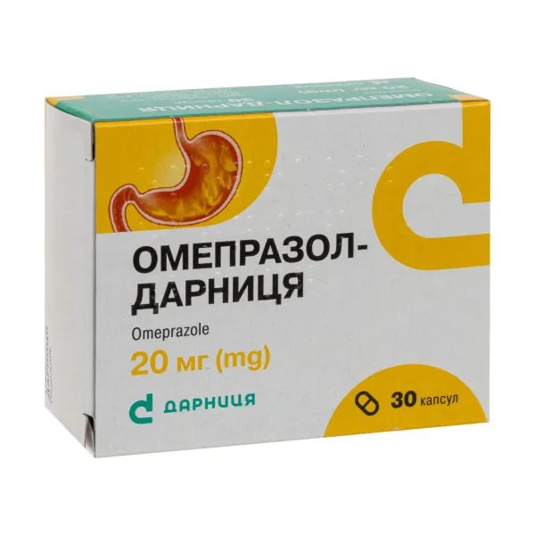 %Омепразол-Дарниця капсули 0,02 №30