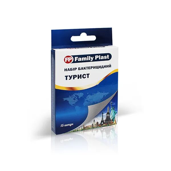 %Набор пластырей Family Plast туристический №15