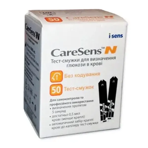 %Тест полоски CareSens для определения глюкозы №50