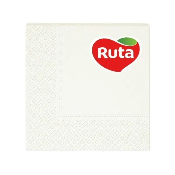 %Серветки столові Ruta 33х33 см шампань №20