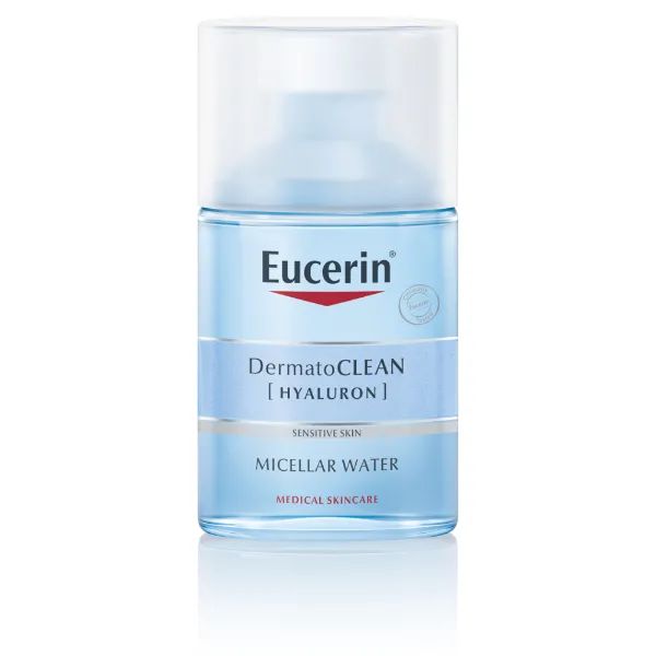 %Засіб для зняття макіяжу 3 в 1 Eucerin DermatoClean  Micellar Cleansing Fluid для чутливої шкіри 100 мл