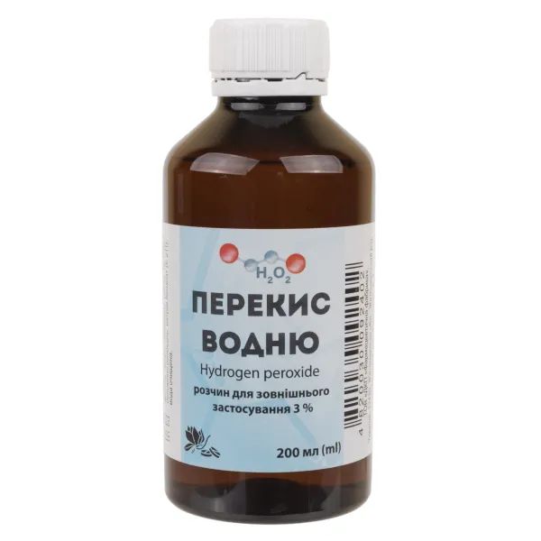 %Перекись водорода 3% раствор флакон 200 мл