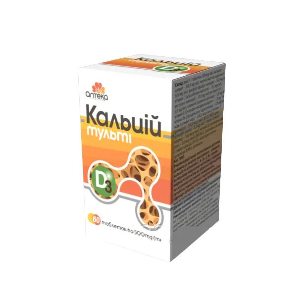 %Кальций D3 мульти таблетки 500 мг №60