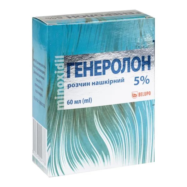 %Генеролон (міноксидил) розчин 5% 60 мл