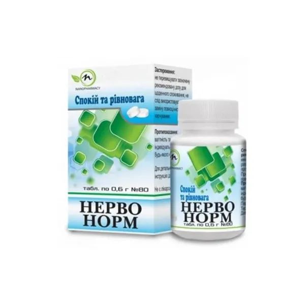 %Нерво норм таблетки  0,6 г №80