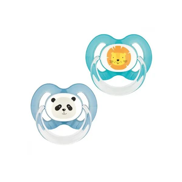 %Пустышка силиконовая Baby-Nova 28360-3 с рисунком и кольцом №2