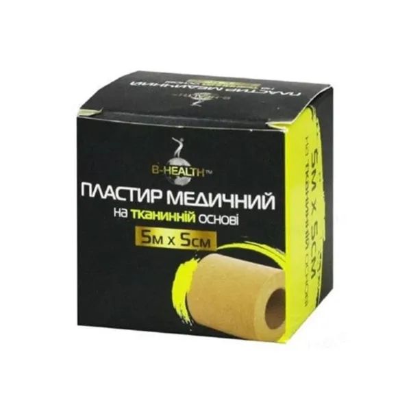 %Пластырь B-Heаlth на тканевой основе катушка 5мх3см