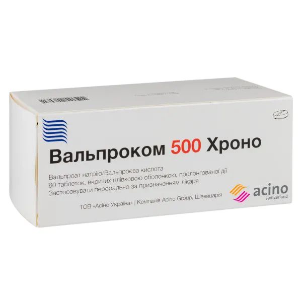 %Вальпроком хроно таблетки 500 мг №60