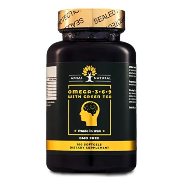 %ОМЕГА-3-6-9 ЗЕЛ.ЧАЙ APNAS NATURAL КАПС. №100  2195