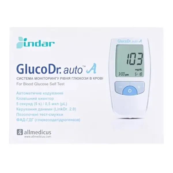 %Глюкометр Gluco Dr. Auto A AGM 4000