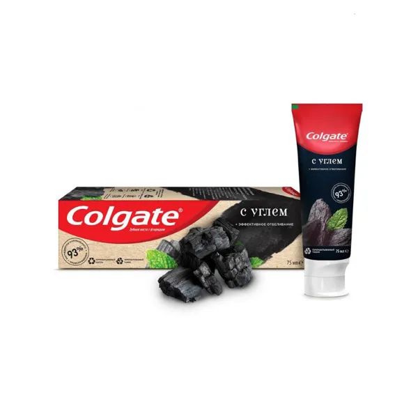 Зубная паста Colgate эффективное отбеливание с углем 75 мл