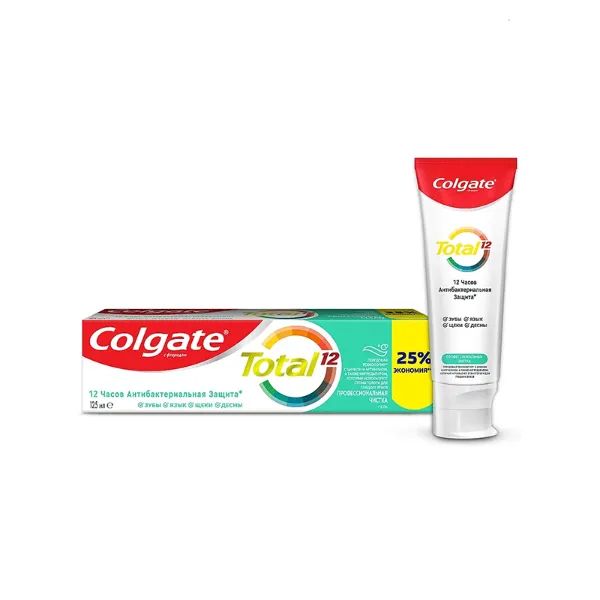 %Зубна паста Colgate Total 12 професійне чищення гель 125 мл