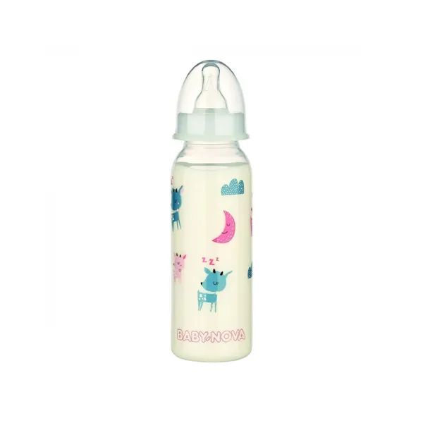 %BABY-NOVA 47011-3 БУТЫЛОЧКА 240МЛ НОЧ. ДЕКОР УНИ 2660