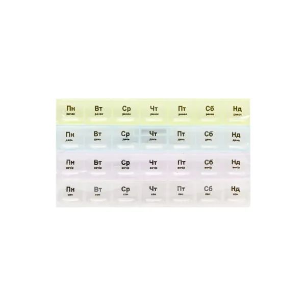 %ОРГАНАЙЗЕР Д/ТАБЛЕТОК НЕДЕЛЯ MAXI HTP 029 0214