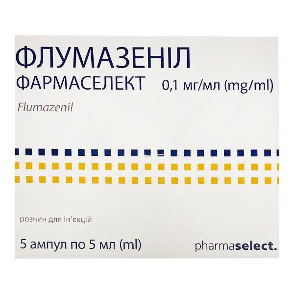 ФЛУМАЗЕНИЛ Р-Р Д/ИН. 0,1 МГ/МЛ АМП. 5 МЛ №5