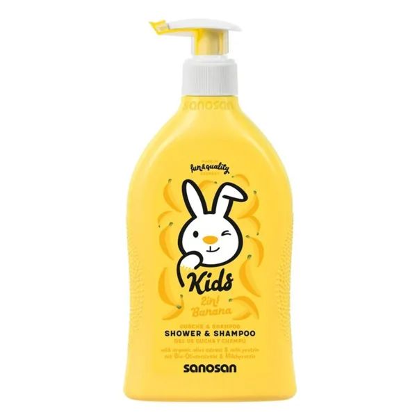 %САНОСАН KIDS  ШАМПУНЬ-ГЕЛЬ 2В1 "БАНАН" 400МЛ  7299