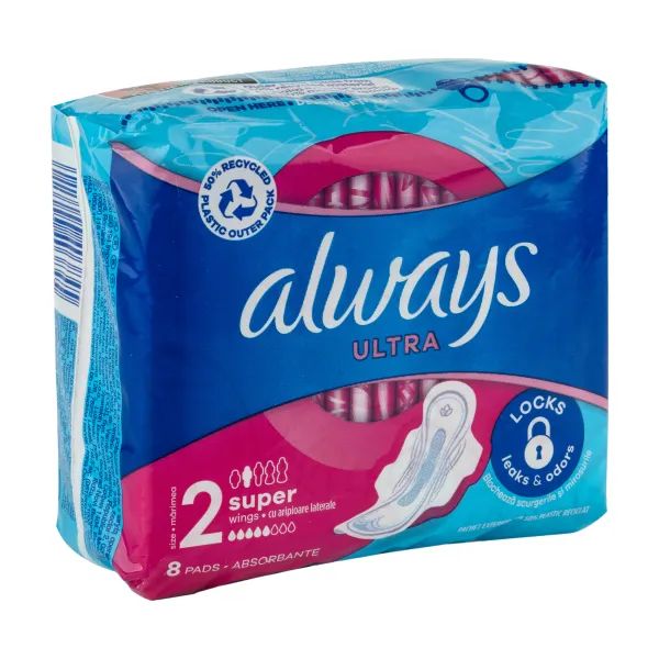 %Гигиенические прокладки Always Ultra Super Размер 2 №8