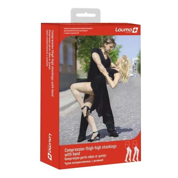 ЧУЛКИ МЕД.КОМПР.РЕЗИН.МЫСОК Р.4К НАТУР. II КЛ. МОД.AG 309  3676