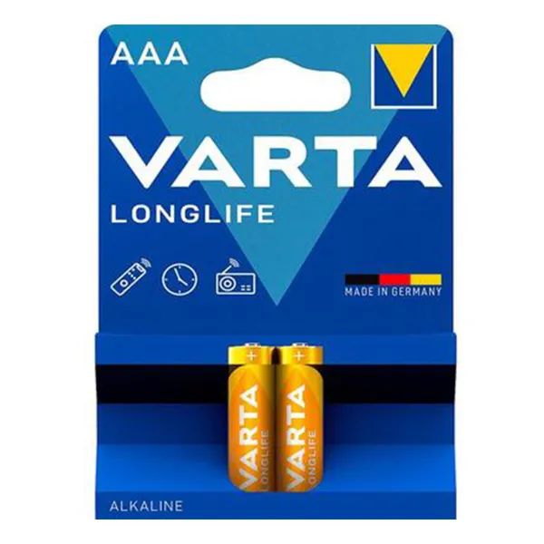 %БАТАРЕЙКА VARTA LONGLIFE AAA BLI 2 ALKALINE 2ШТ  4726