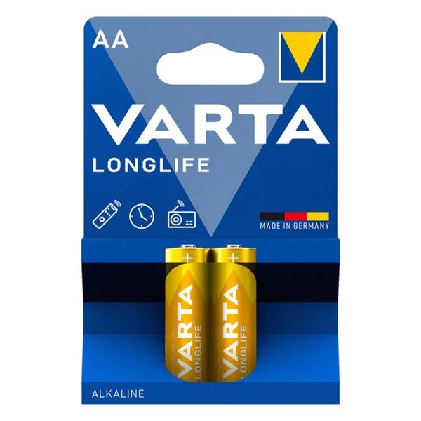 БАТАРЕЙКА VARTA LONGLIFE AA BLI 2 ALKALINE 2ШТ  9398
