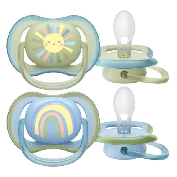 %Пустышка ортодонтическая силиконовая Philips Avent SCF 085/58 Ultra Air 0-6 месяцев №2