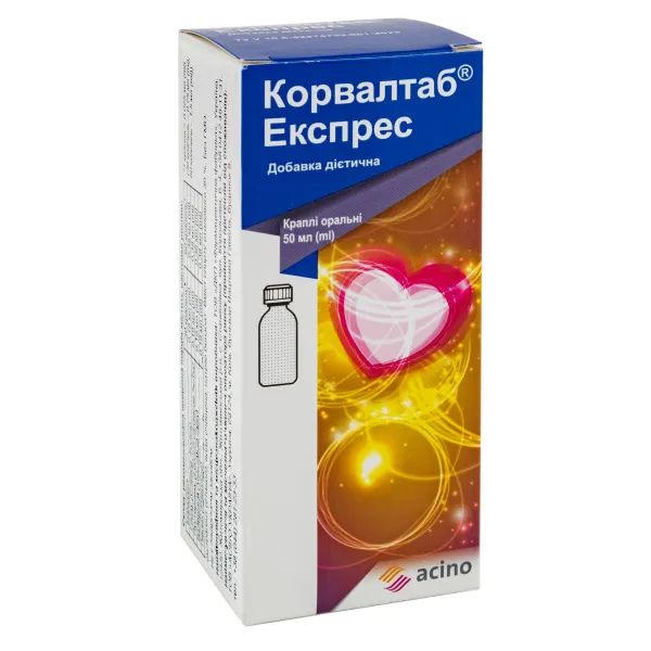 %Корвалтаб Експрес краплі оральні флакон 50 мл