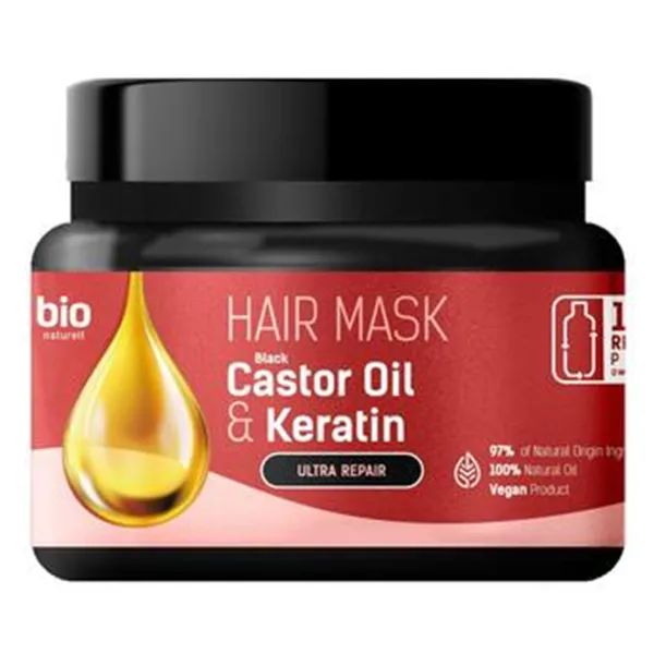 ЭЛЬФА БИО НАТУРЕЛЬ МАСКА ДЛЯ ВОЛОС 295МЛ КАСТОР. МАСЛО КЕРАТИН  42627