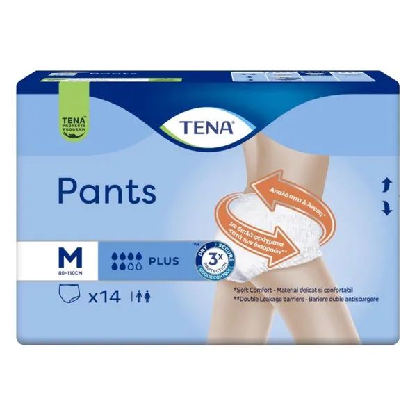%Труси-підгузки для дорослих TENA Pants Plus розмір M №14