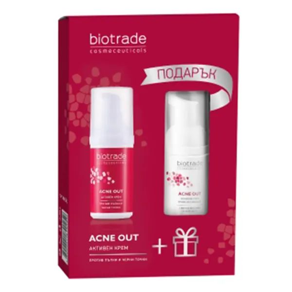 %Набор для лица Biotrade Acne Out для жирной и проблемной кожи Крем 30 мл + Пенка 20 мл