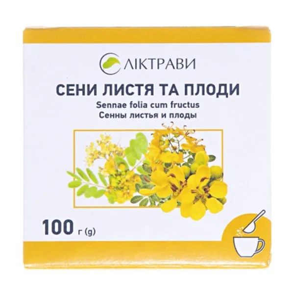%Сенны листья и плоды резано-прессованные 100 г
