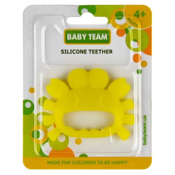%Прорезыватель для зубов Baby Team 4008 силиконовый морские жители