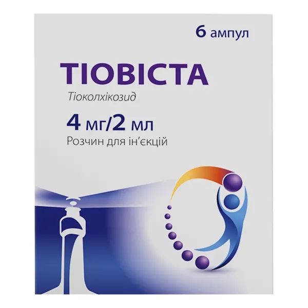 %Тіовіста розчин для ін'єкцій 4 мг/2 мл ампула 2 мл №6