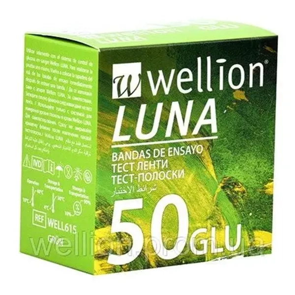 ТЕСТ-ПОЛОСКИ WELLION LUNA №50 WELL615