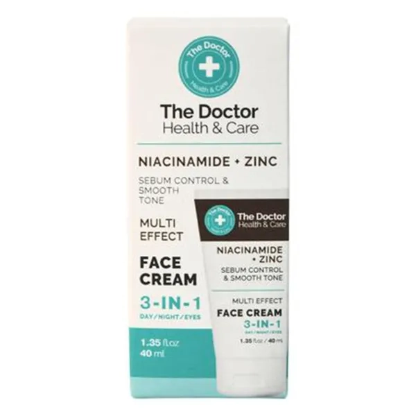 THE DOCTOR КРЕМ ДЛЯ ЛИЦА 3 В 1 НИАЦИНАМИД ЦИНК 40МЛ  09312