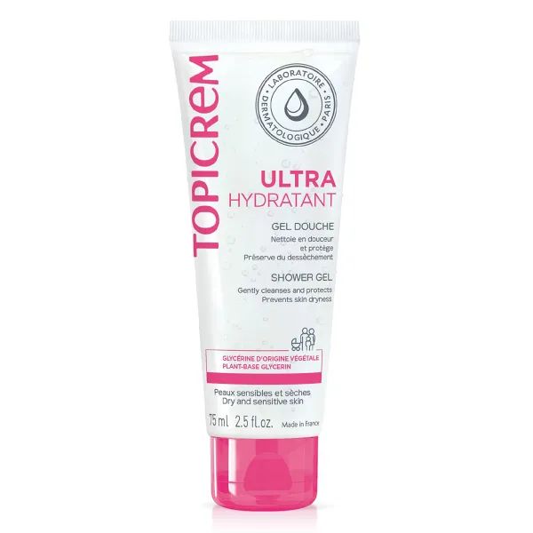 Гель для душа Топикрем Topicrem ультраувлажняющий 75 мл